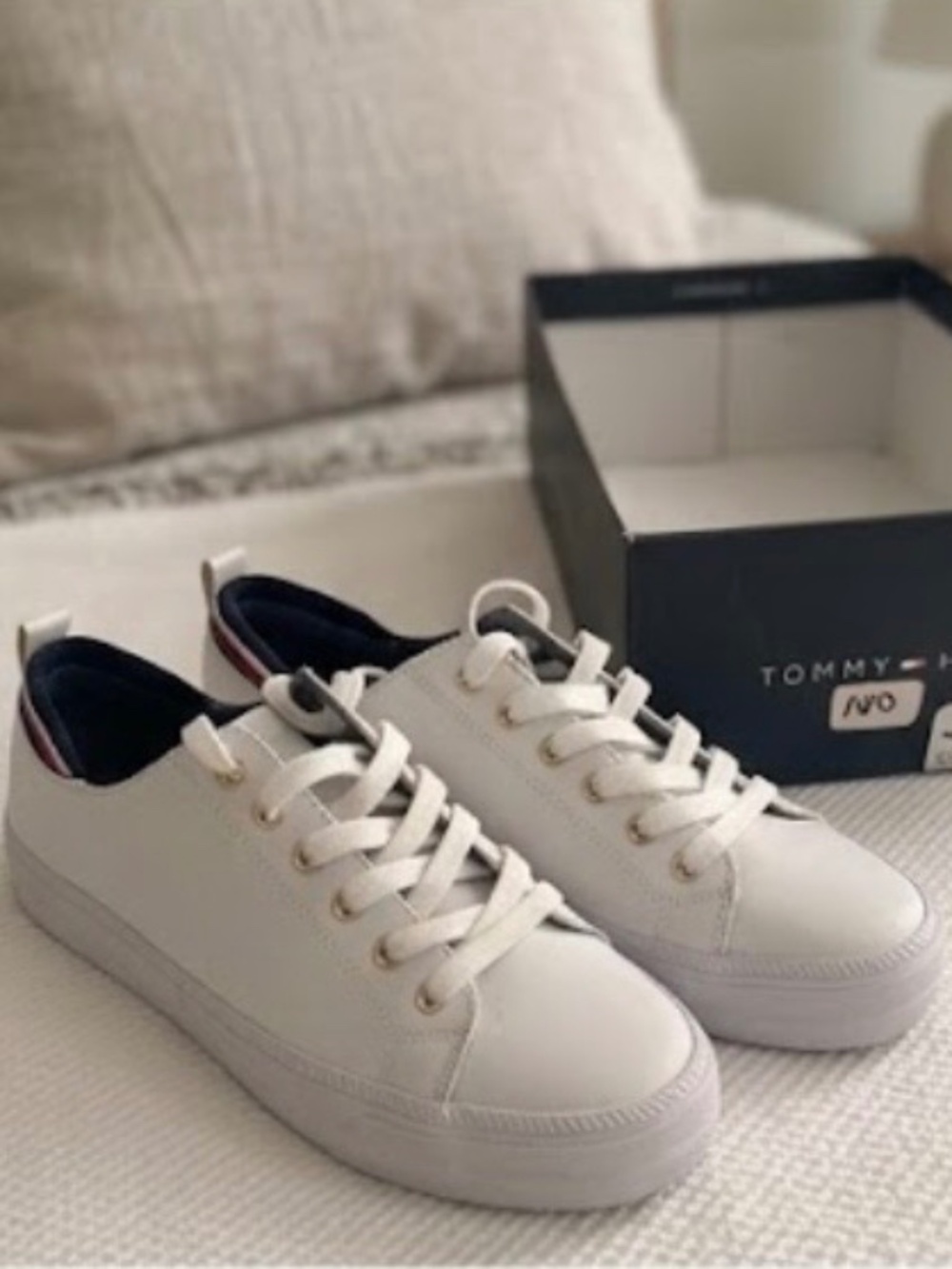 Classic White Tommy Hilfiger Shoes - New
